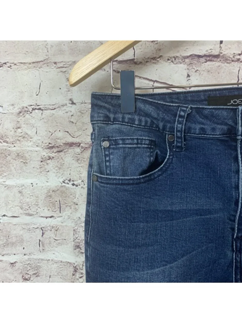 Joe’s Skinny Medium Wash Mid Faded Rise Denim Jeans